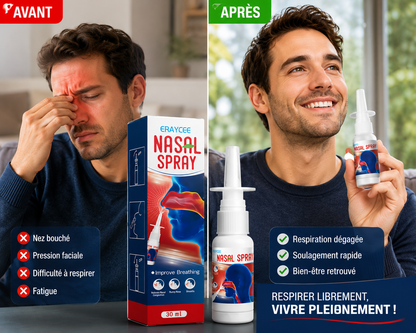 Spray naturel 3 en 1 anti-sinusite-purification des poumons et anti-ronflement